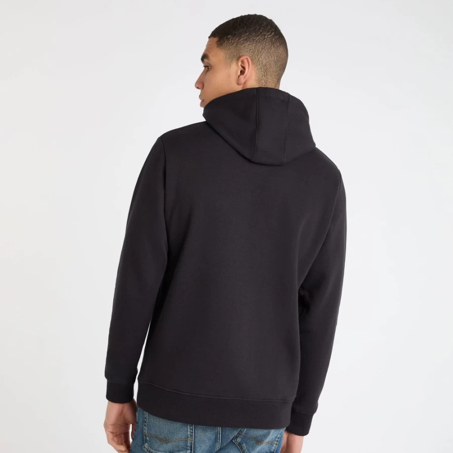 Umbro Men's Core Hooded Sweatshirt - Black Allure Pullover Hoodie