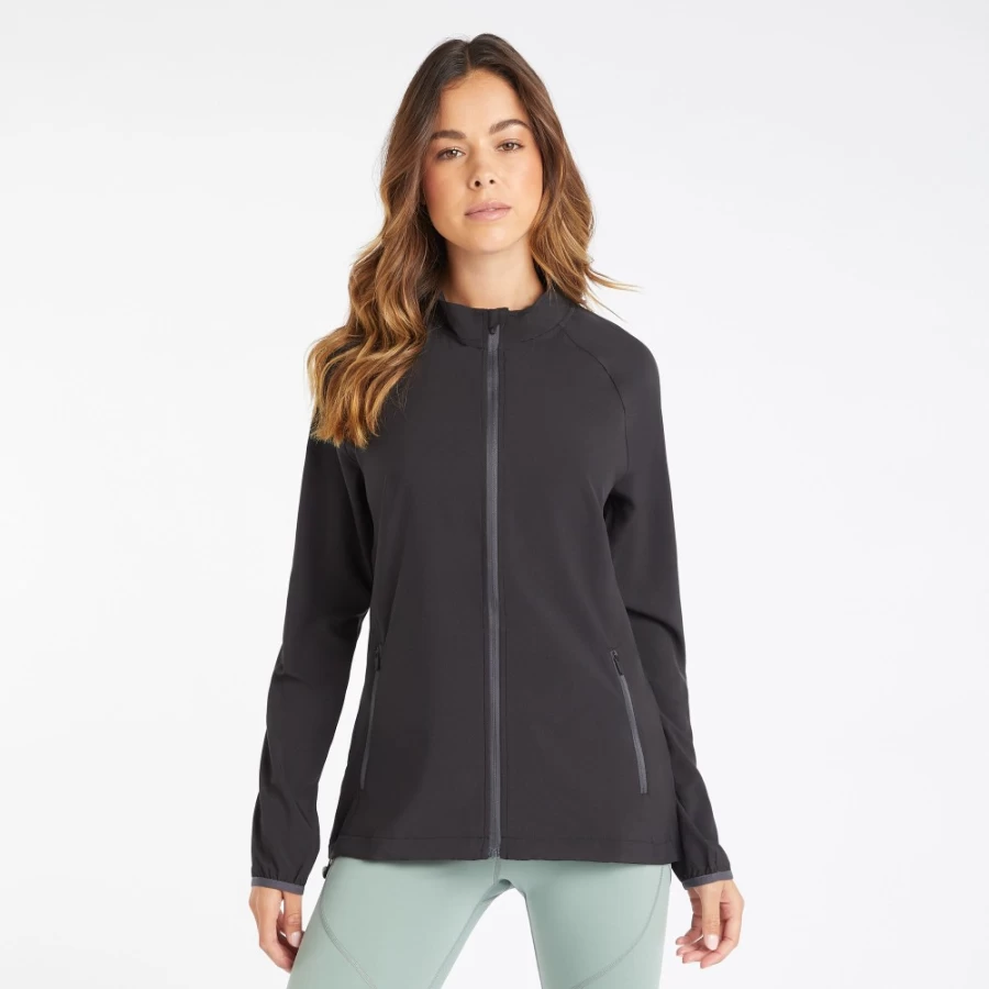 Umbro Women's Black Carbon Pro Training Printed Woven Jacket