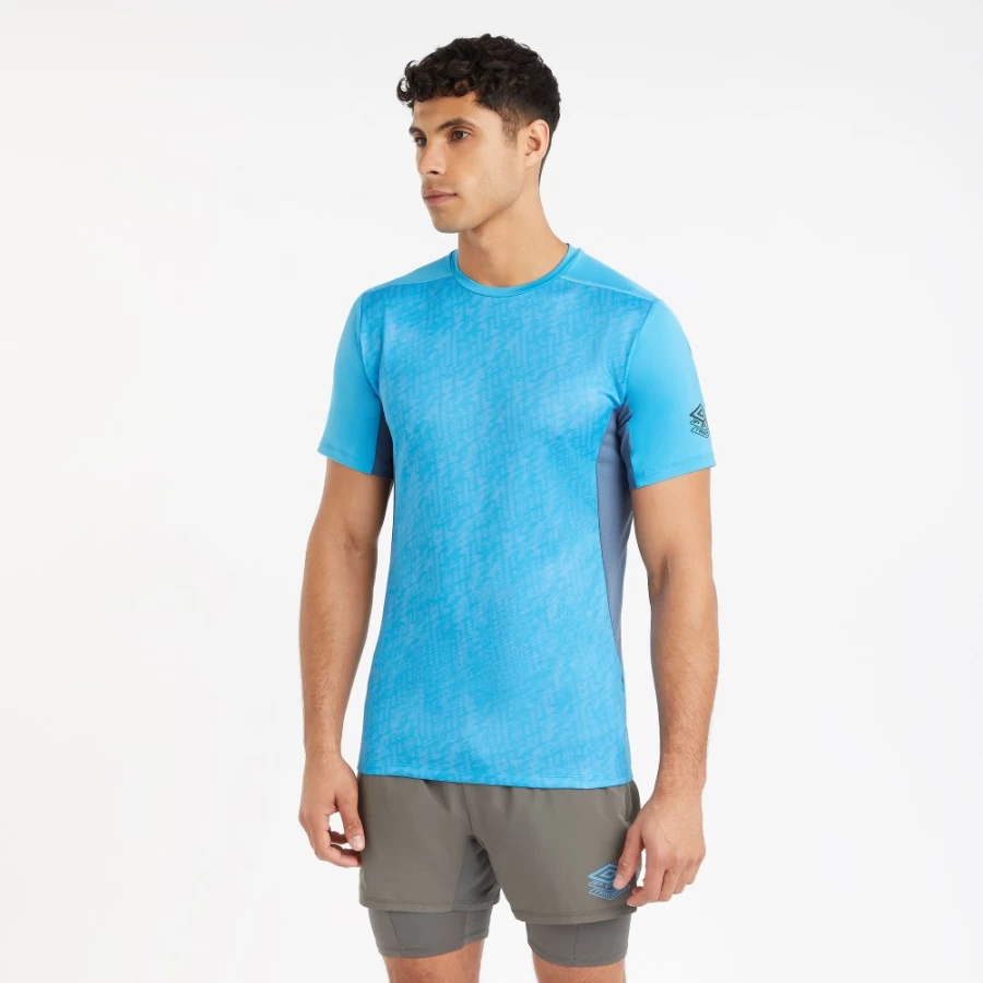 Umbro Men's Pro Training Elite Graphic Jersey - Malibu Blue & Bering Sea