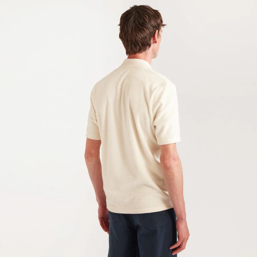 Umbro Men's Cream Percival Jersey Polo Shirt
