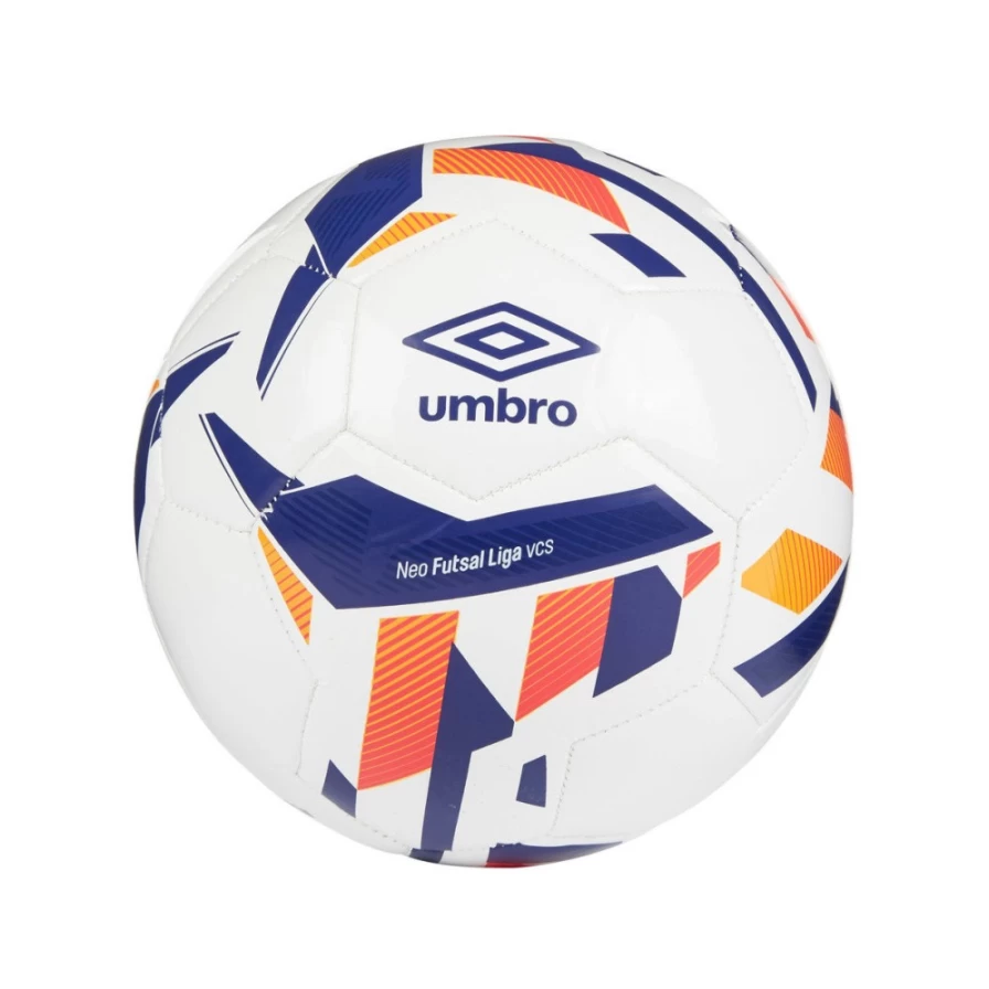 Umbro Neo Futsal Liga Men's Football Shoes - White, Spectrum Blue, Bright Marigold, Teal