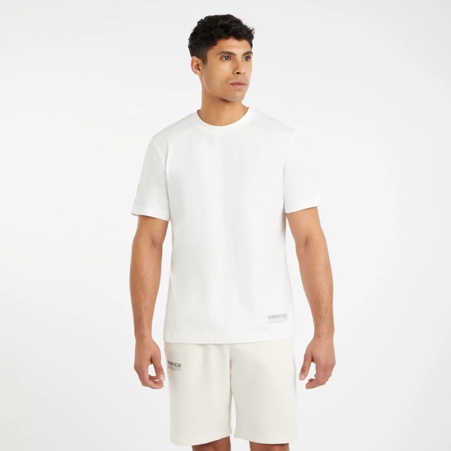 Umbro Men's Natural Undyed Cotton T-Shirt - Classic Unisex Fit