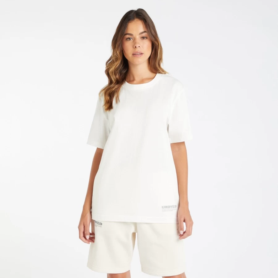 Umbro Men's Natural Undyed Cotton T-Shirt - Classic Unisex Fit
