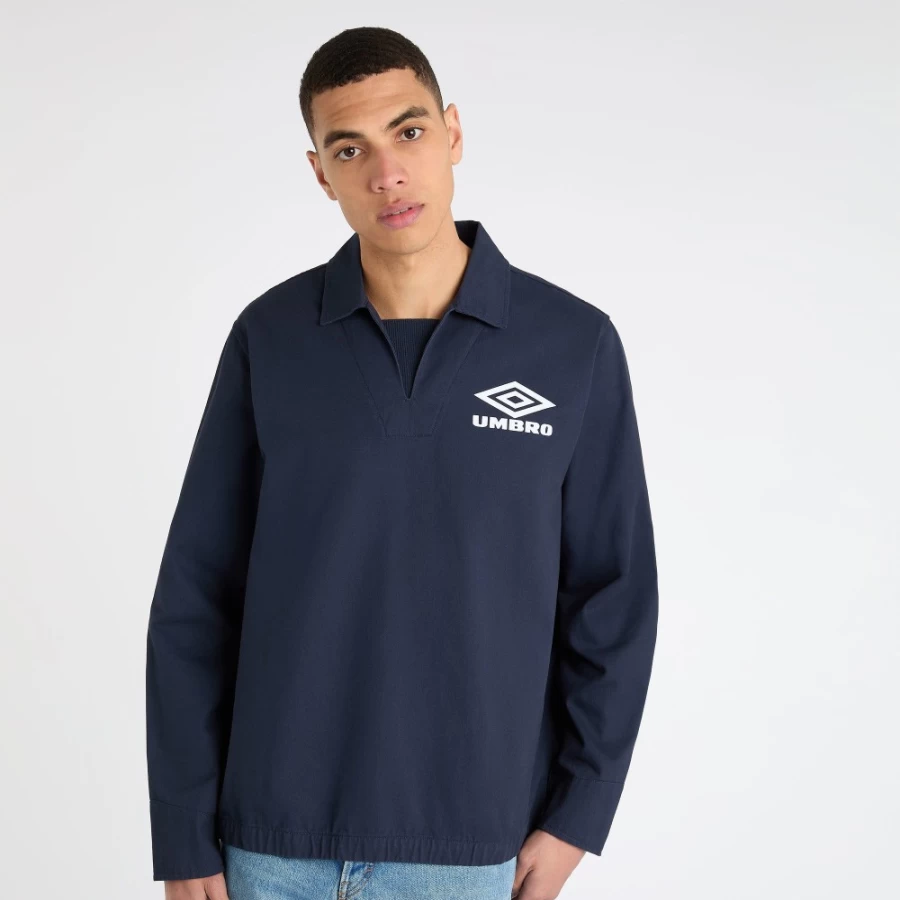 Umbro Men's Dark Navy Drill Top Football Training Shirt