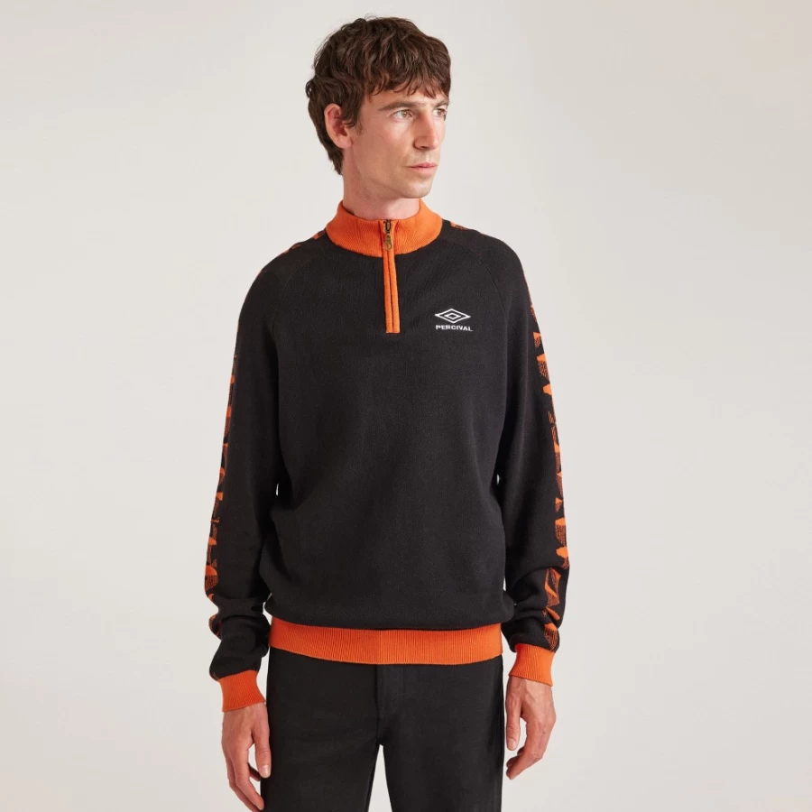 Umbro Men's Black Percival Apres Sport Knit Sweater