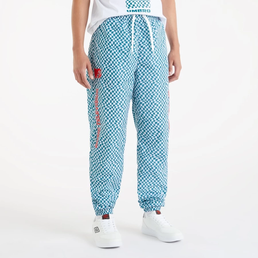 Umbro Men's MTV Track Pants in Shaded Spruce & Brilliant White - Athletic Running Joggers