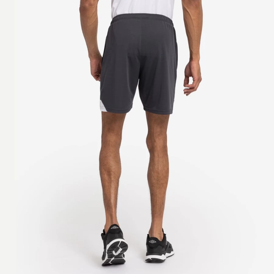Umbro Men's Carbon & White Total Training Shorts for Athletic Performance