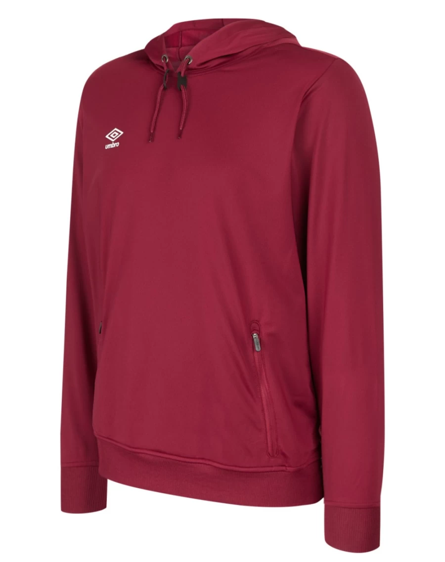 Umbro Kids New Claret Poly Hood Junior - Club Essential Hoodie for Children
