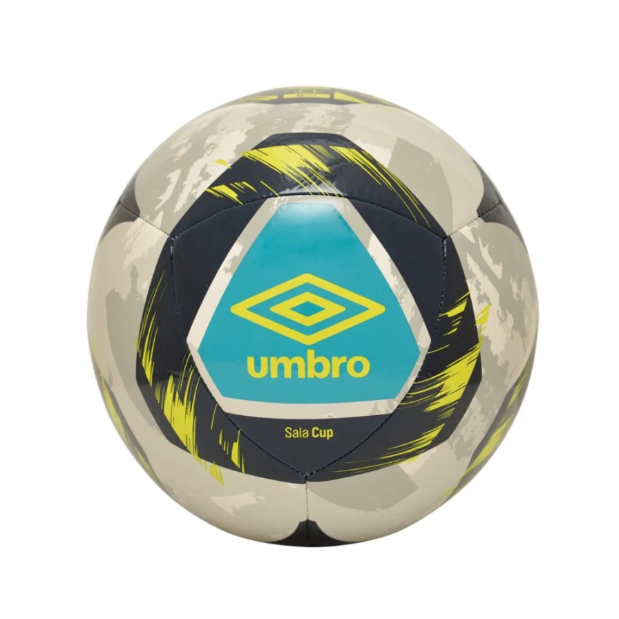 Umbro Men's Sala Cup Football - White/Lime Punch/Capri Breeze/Peacoat Training Shoes