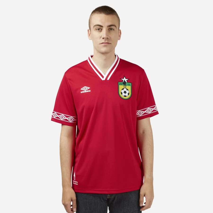 Umbro Men's Vermillion & White Joe Strummer Foundation Jersey