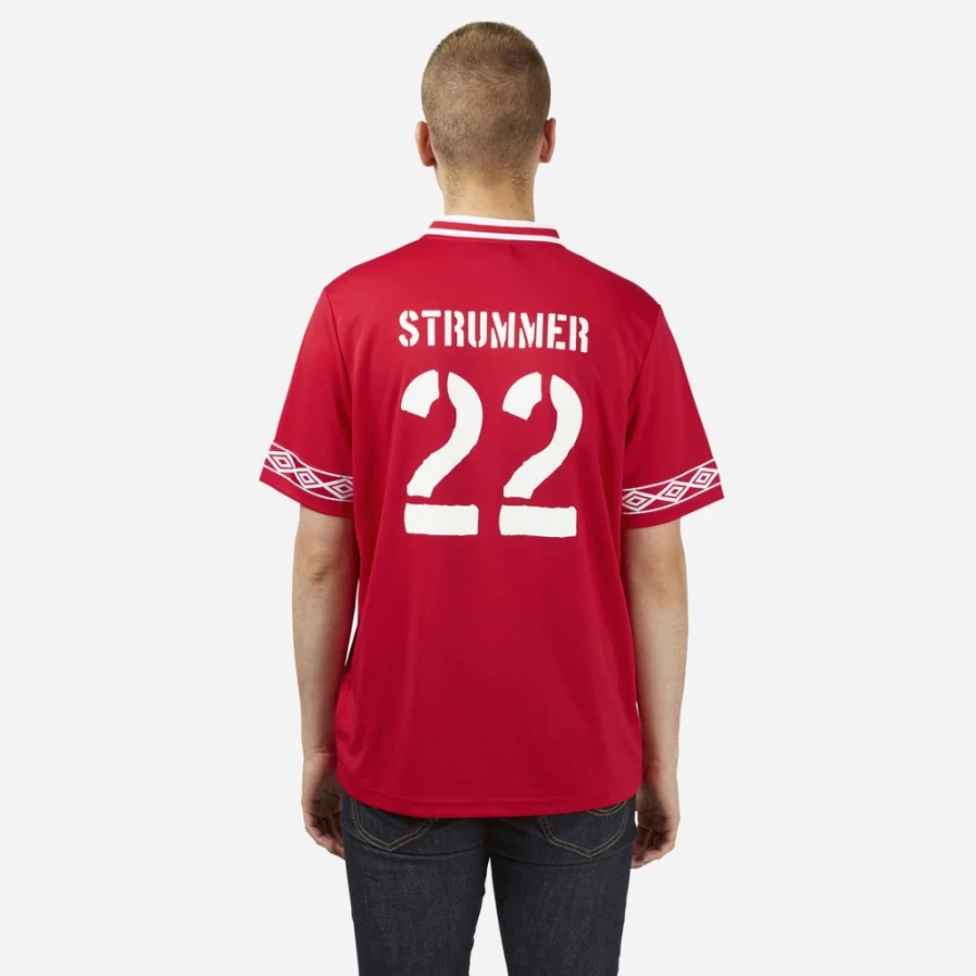 Umbro Men's Vermillion & White Joe Strummer Foundation Jersey