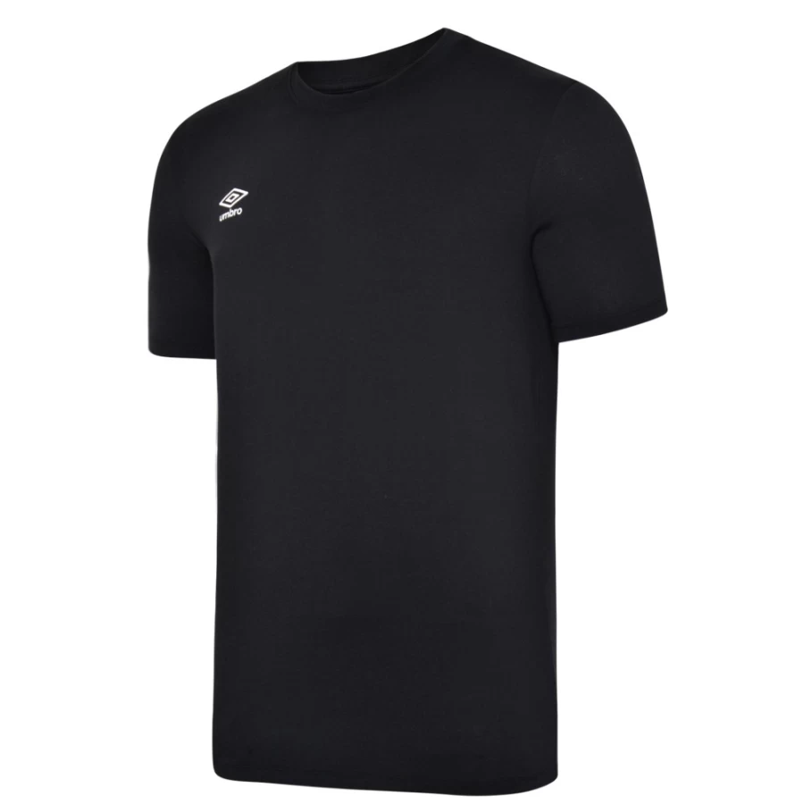 Umbro Kids Club Leisure Crew Tee - Black & White Casual T-Shirt for Children